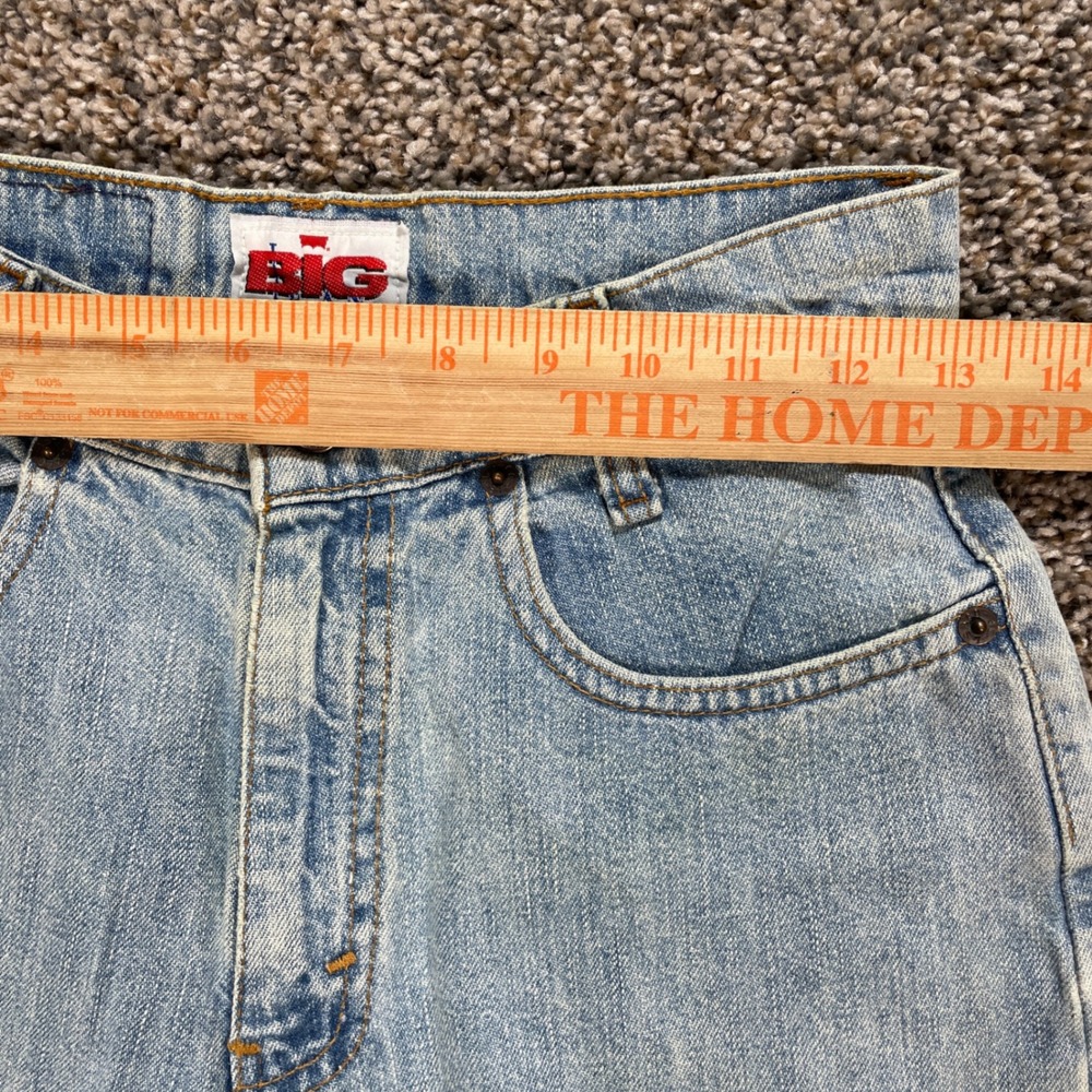 Vintage Levi's SliverTab Women's 13 Shorts USA Made Big Jean Light Wash 90s - Picture 6 of 11